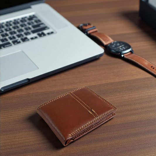 UpHeave Men’s Genuine Full-Grain Leather Wallet - Gift for Men