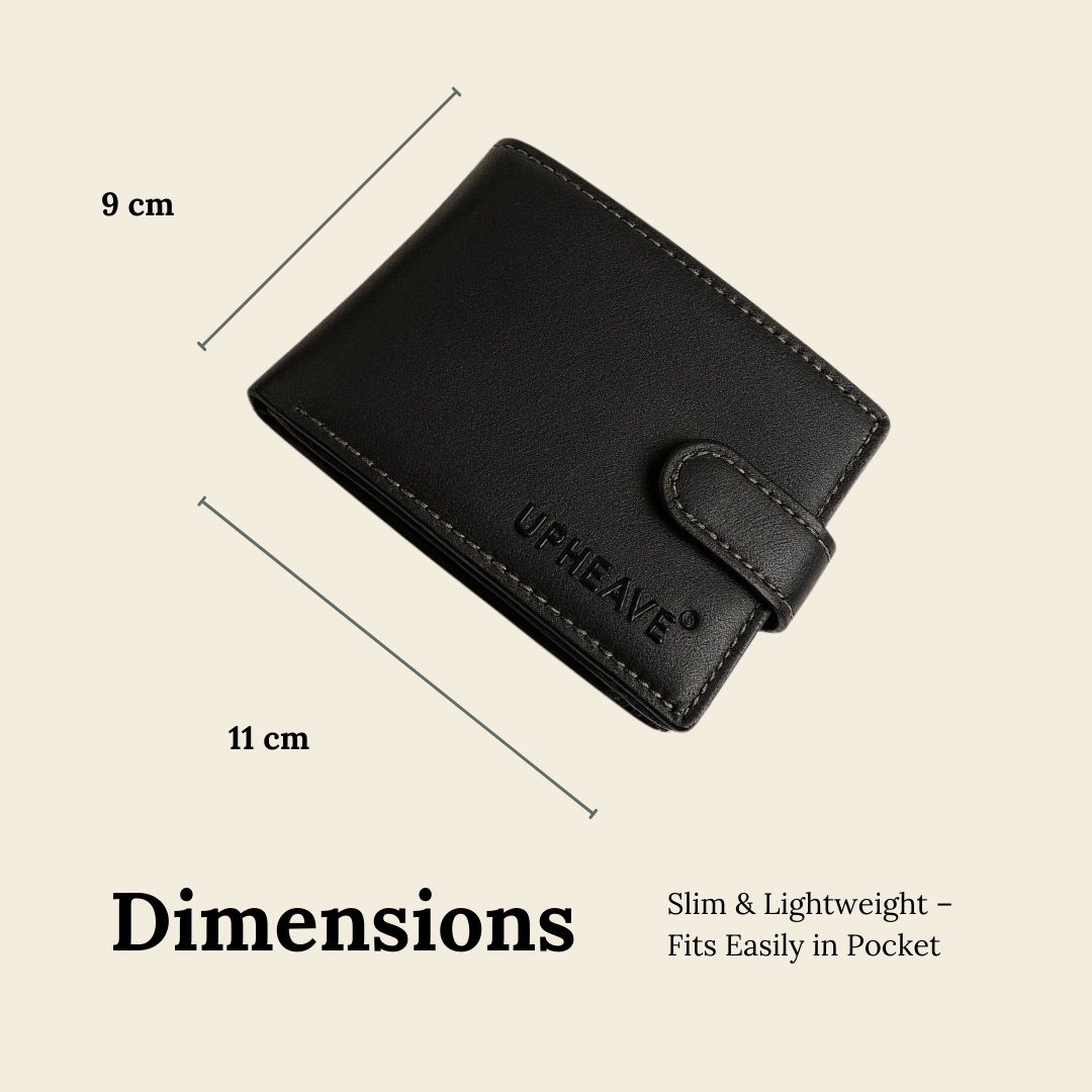 UpHeave Men’s Genuine Full-Grain Leather Wallet - Gift for Men