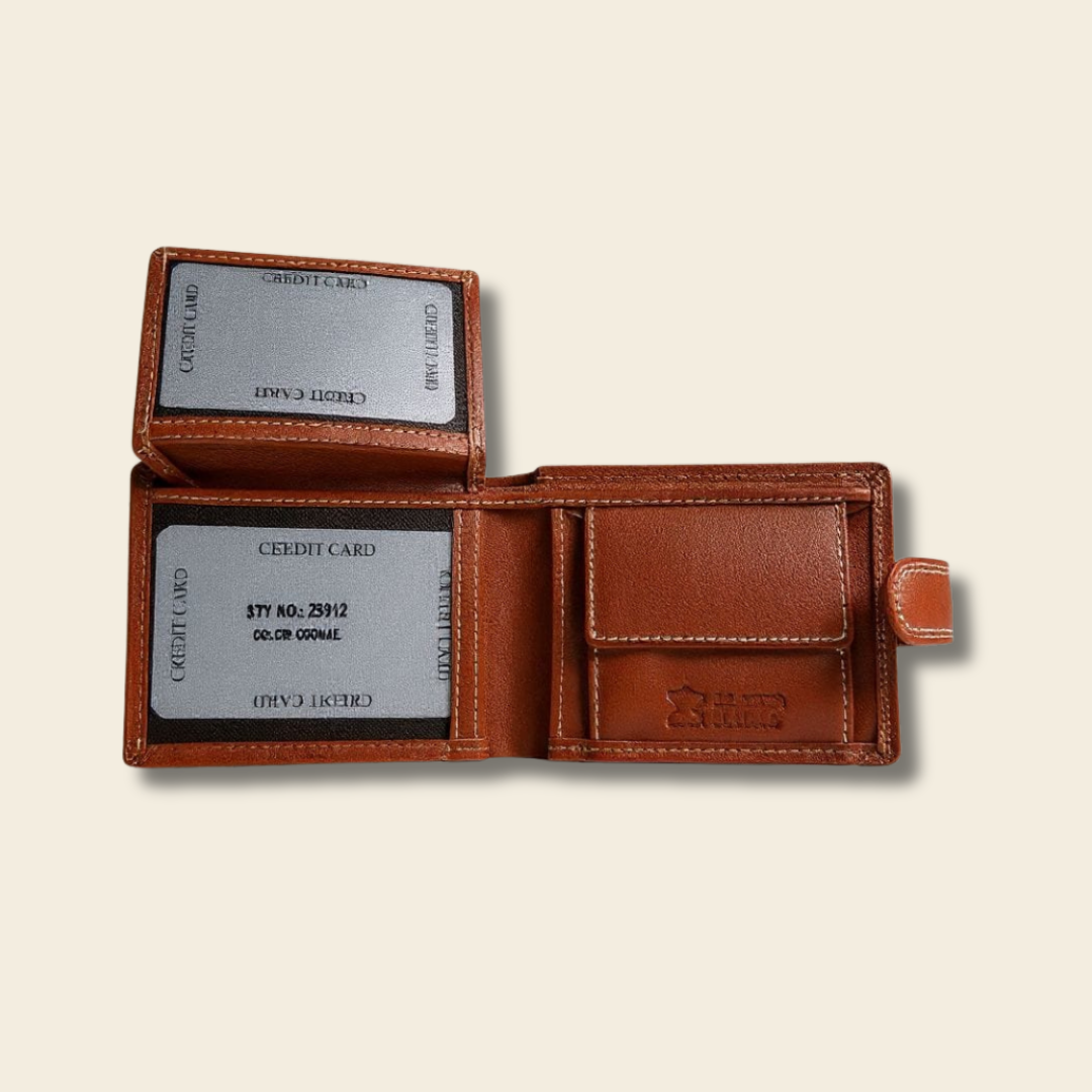 UpHeave Men’s Genuine Full-Grain Leather Wallet - Gift for Men