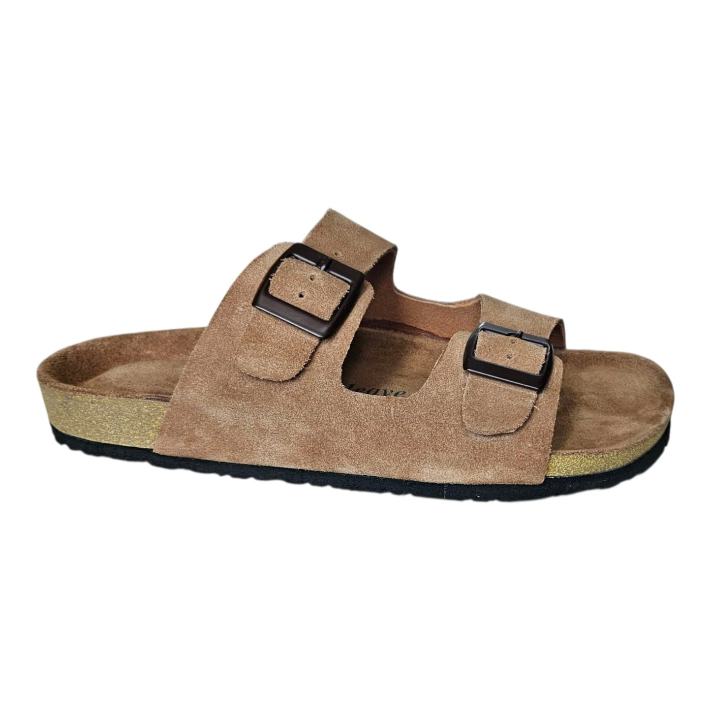 UpHeave Men Suede Leather Slippers - Warm Beige