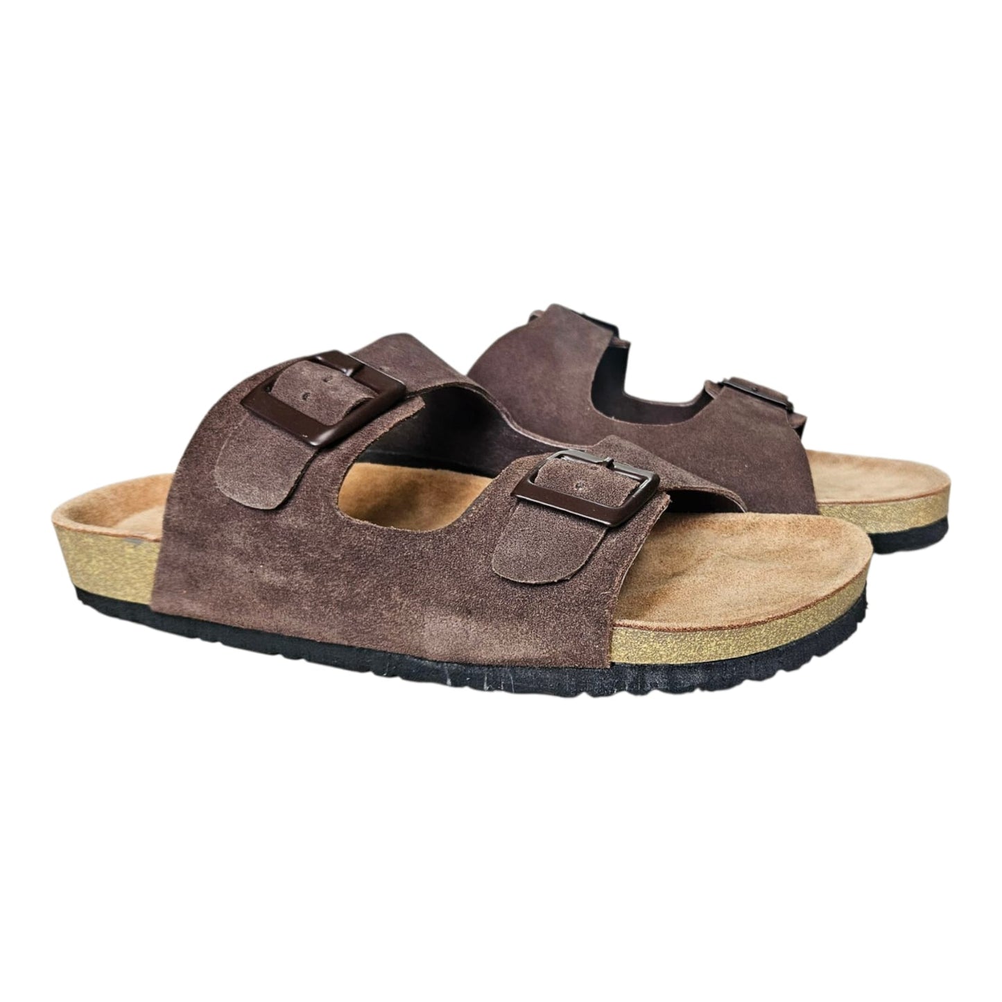 UpHeave Men Suede Leather Slippers - Classic Brown