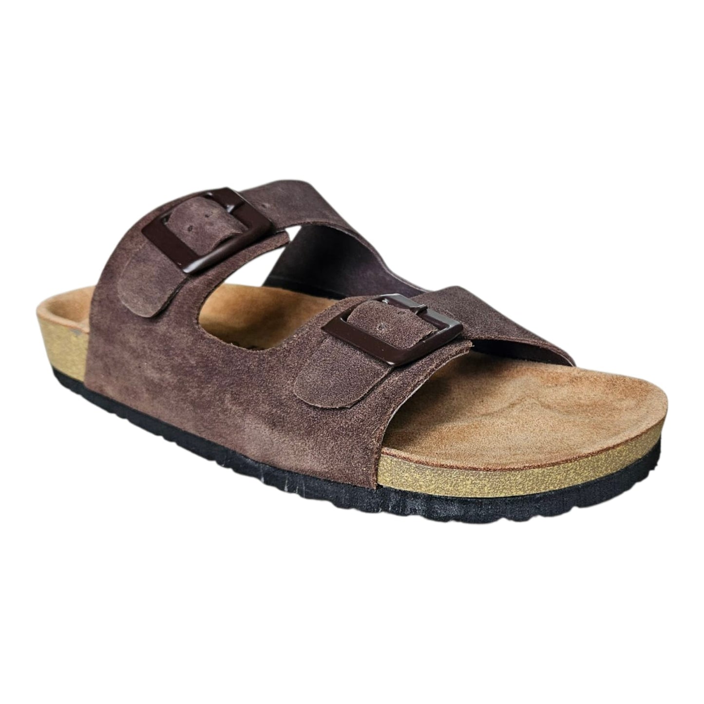 UpHeave Men Suede Leather Slippers - Classic Brown