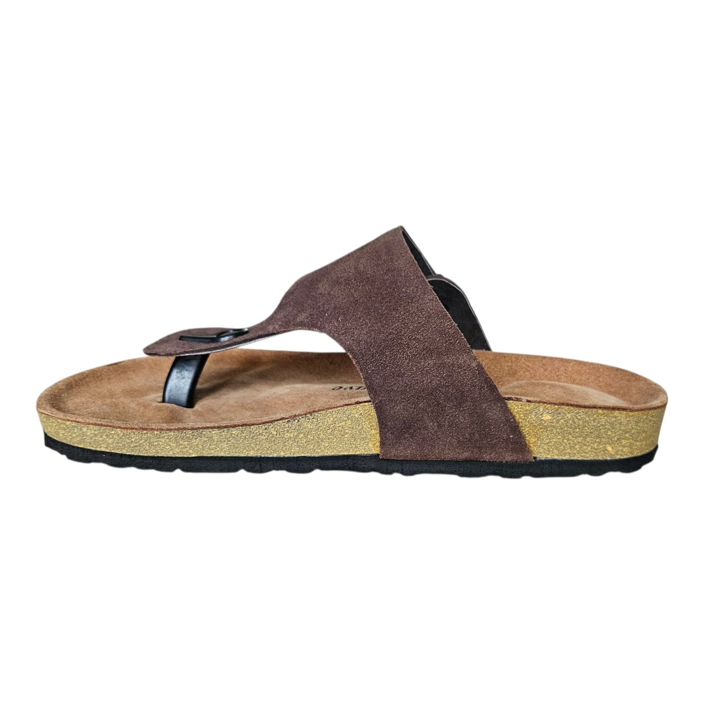 UpHeave Men Suede Leather Slippers/Sandals - Classic Brown