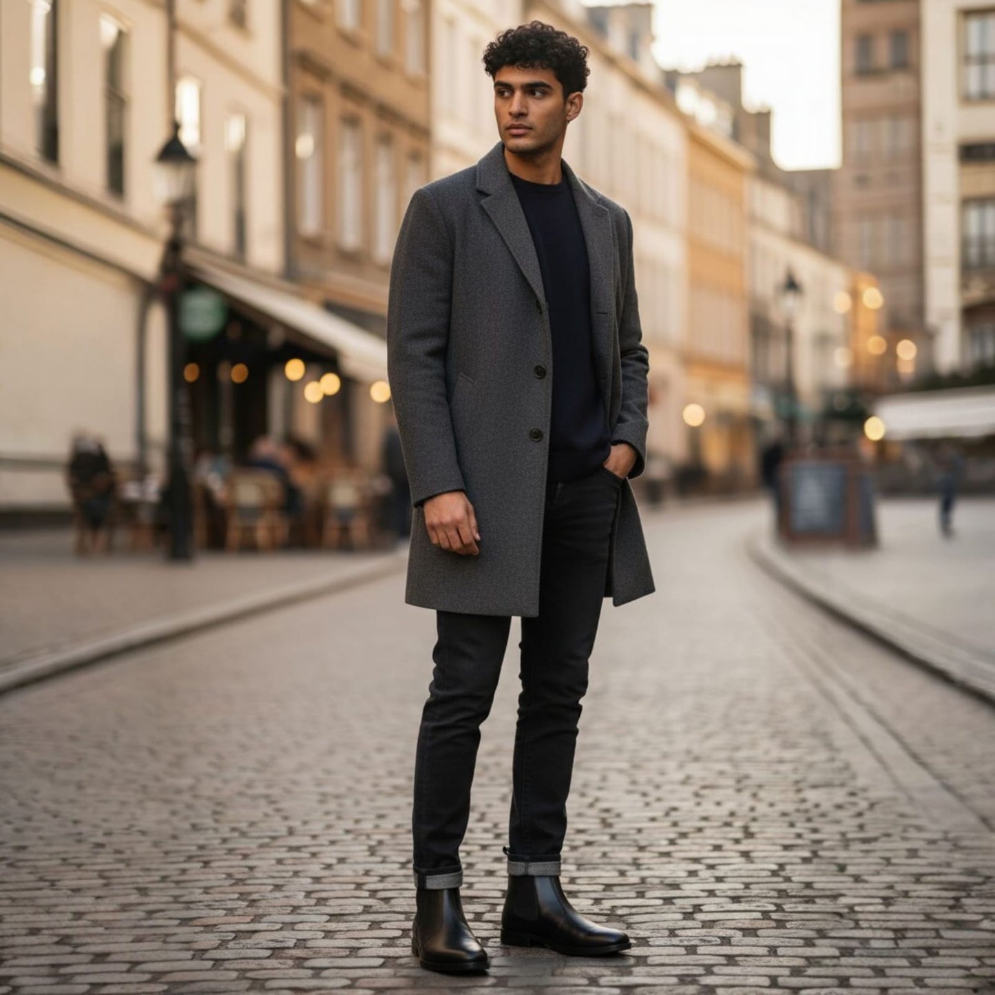 UpHeave Men’s Genuine Leather Chelsea Boots - Classic Black