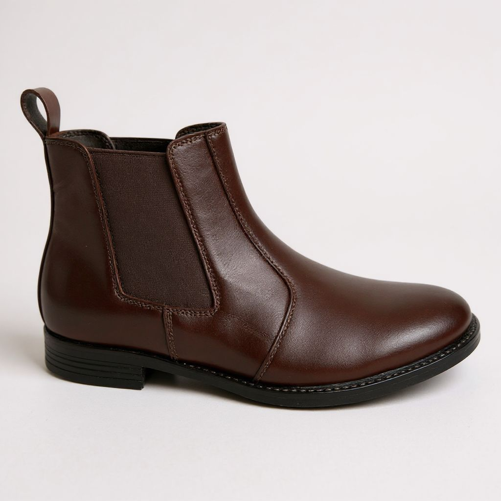 UpHeave Men’s Genuine Leather Chelsea Boots - Classic Brown