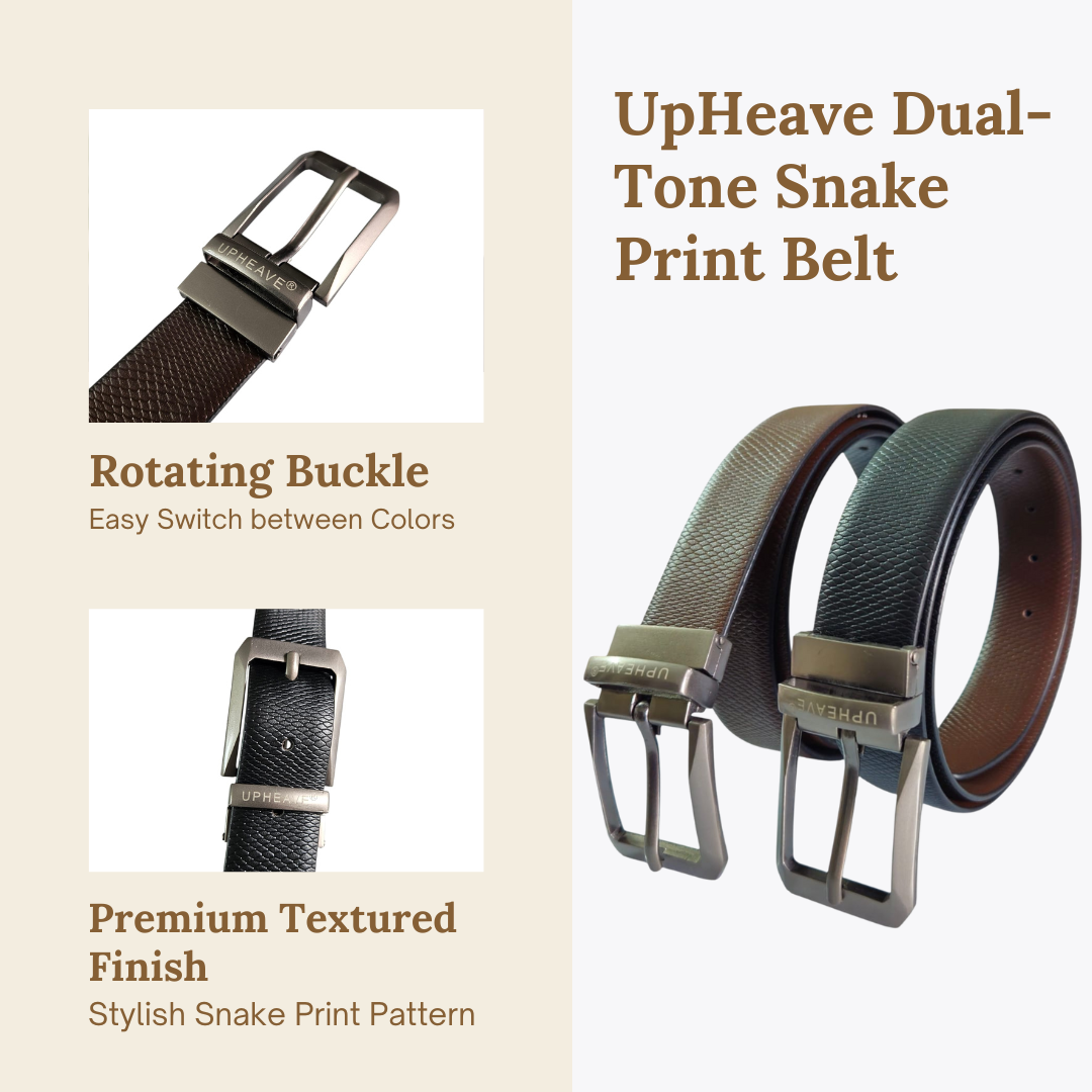 UpHeave Snake Print Belt β Where Power Meets Polish