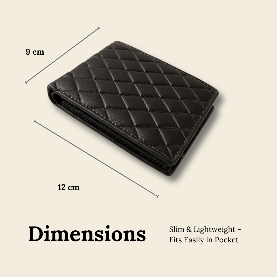 UpHeave Men’s Genuine Full-Grain Leather Wallet - Premium Gift for Men