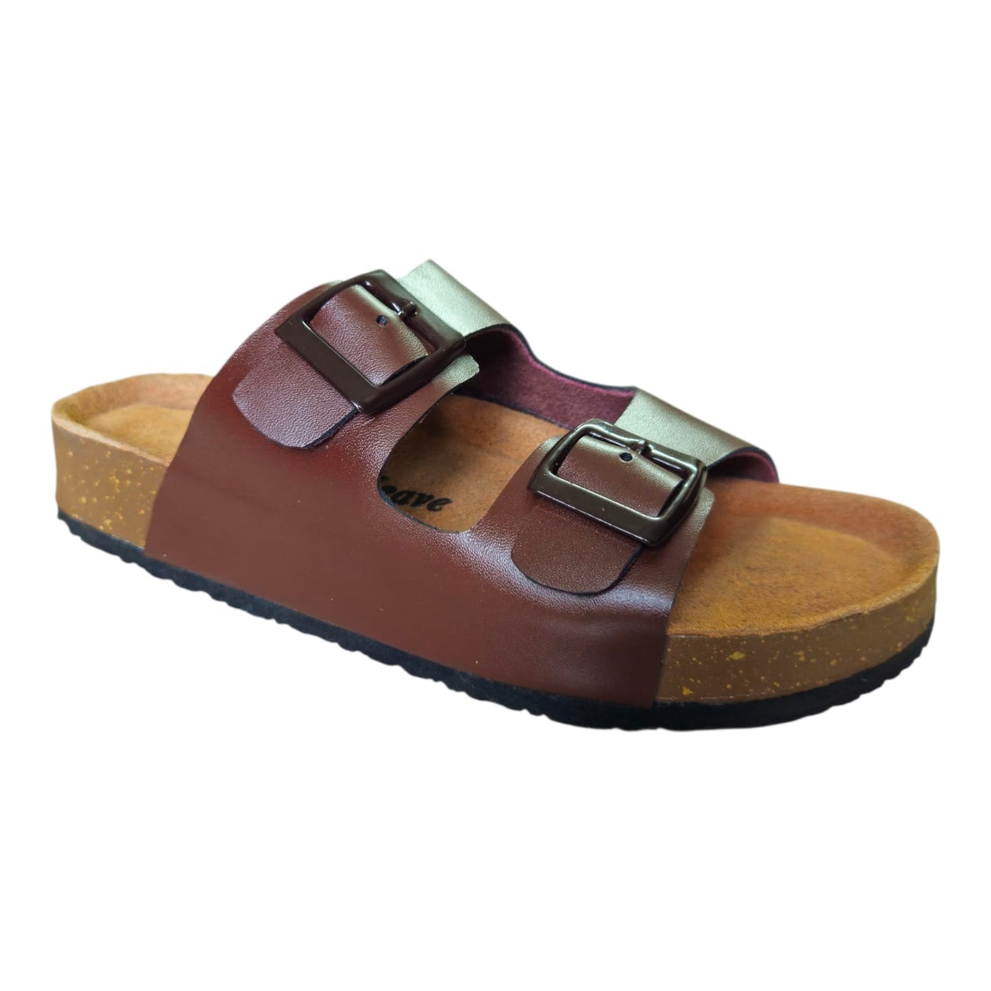 UpHeave Women’s Genuine Leather Slippers - Classic Brown