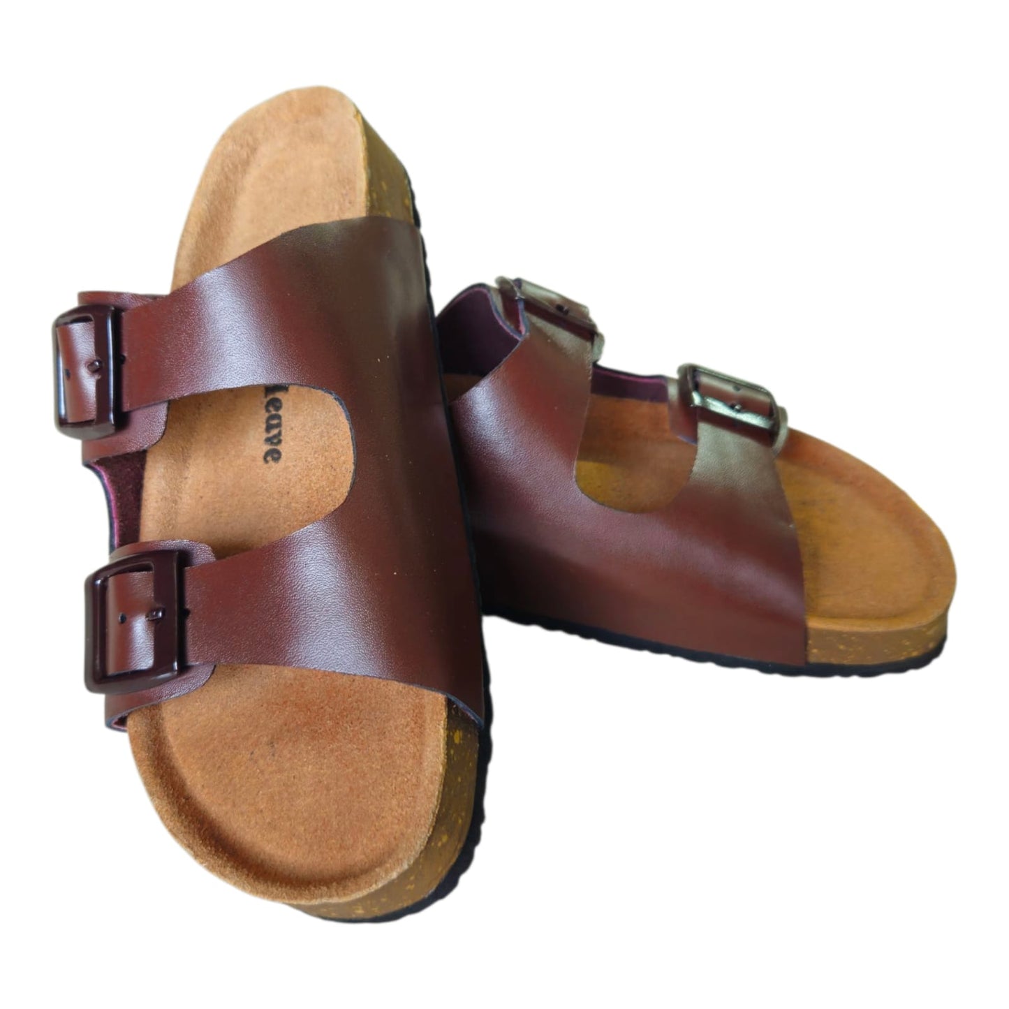 UpHeave Women’s Genuine Leather Slippers - Classic Brown