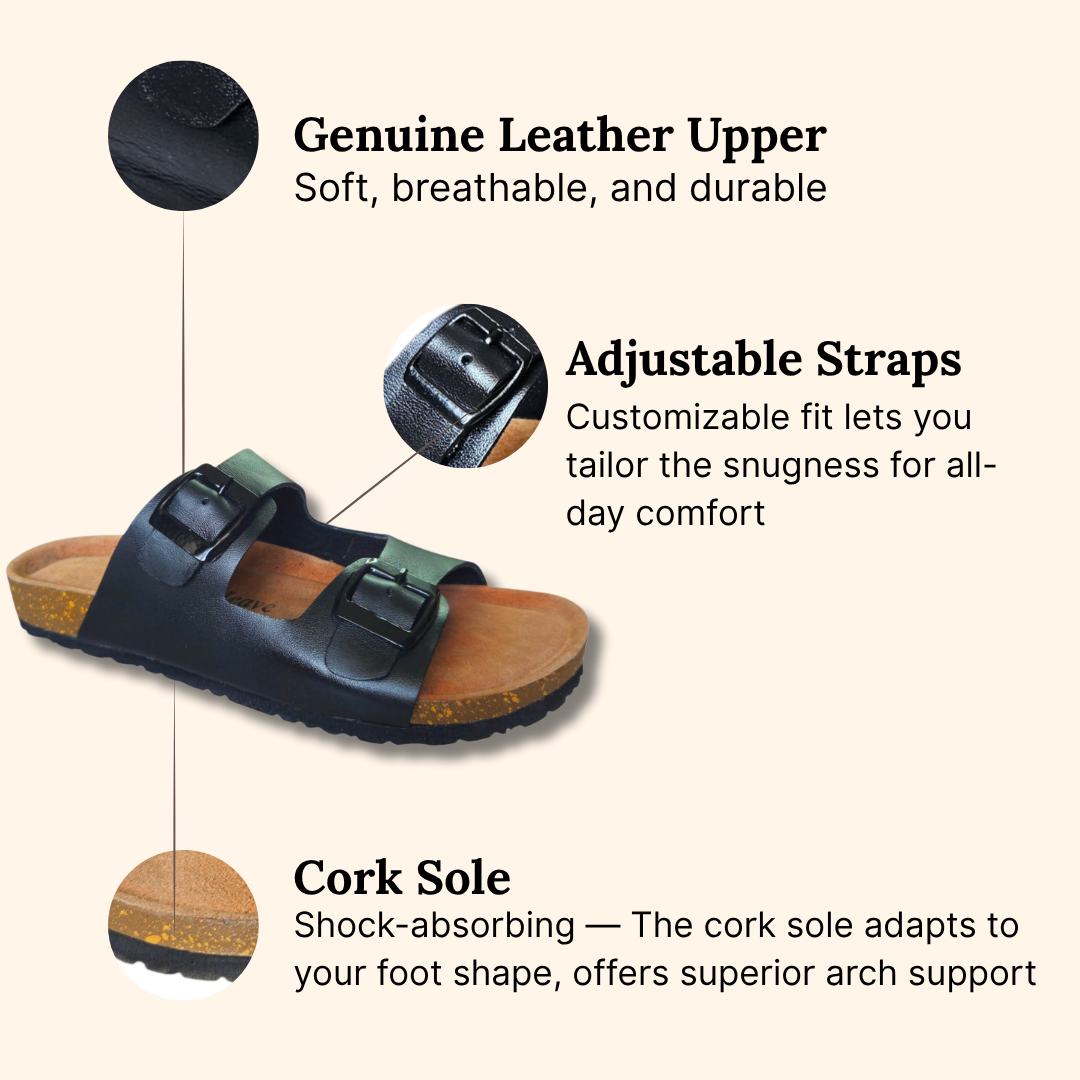 UpHeave Men’s Leather Slippers – Comfort Meets Everyday Style