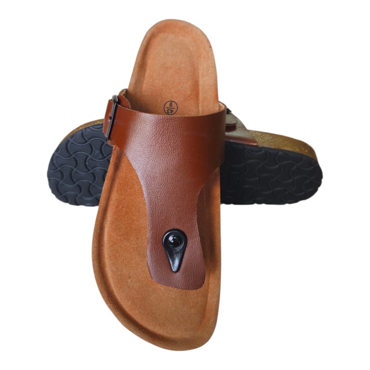 UpHeave Men’s Leather Slippers – Comfort Meets Everyday Style