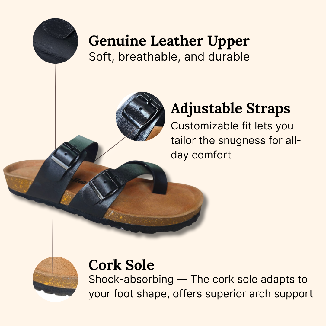 UpHeave Men’s Leather Slippers – Comfort Meets Everyday Style