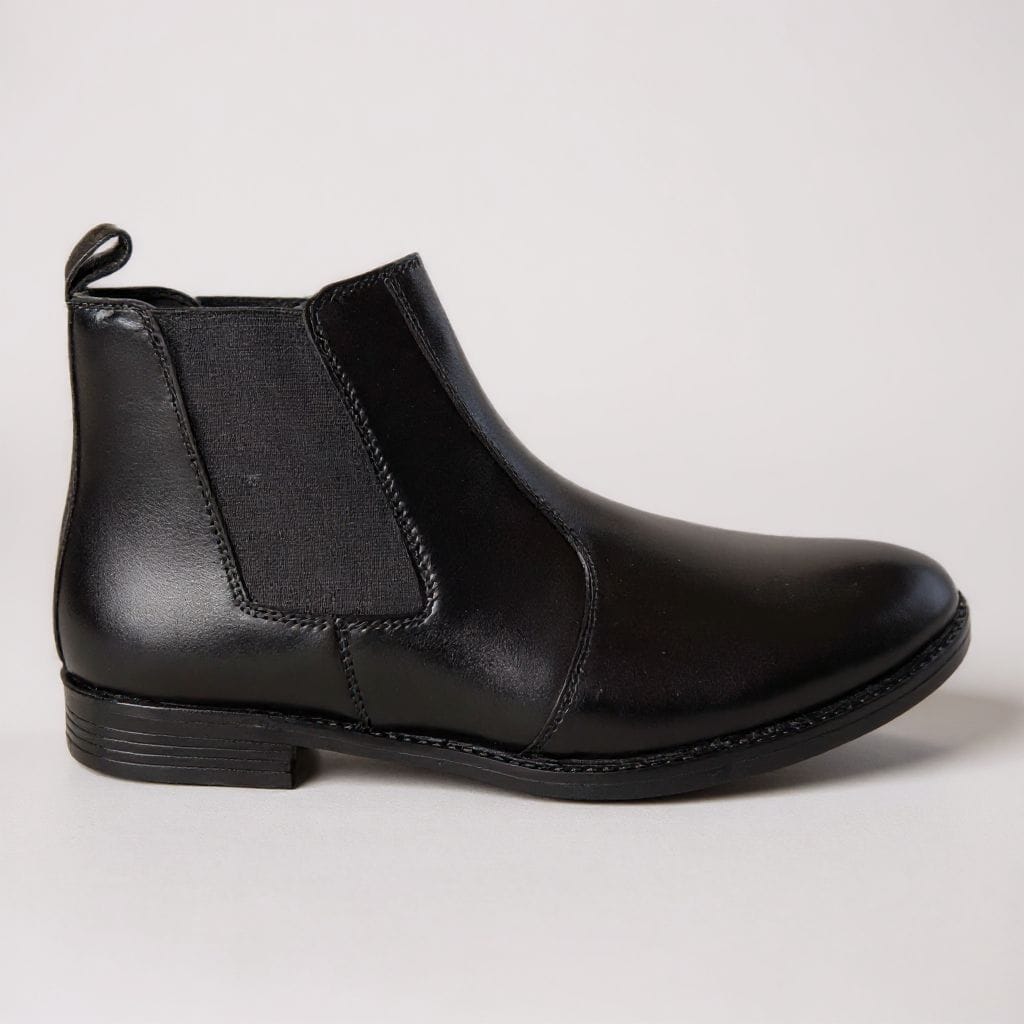 UpHeave Men’s Genuine Leather Chelsea Boots - Classic Black
