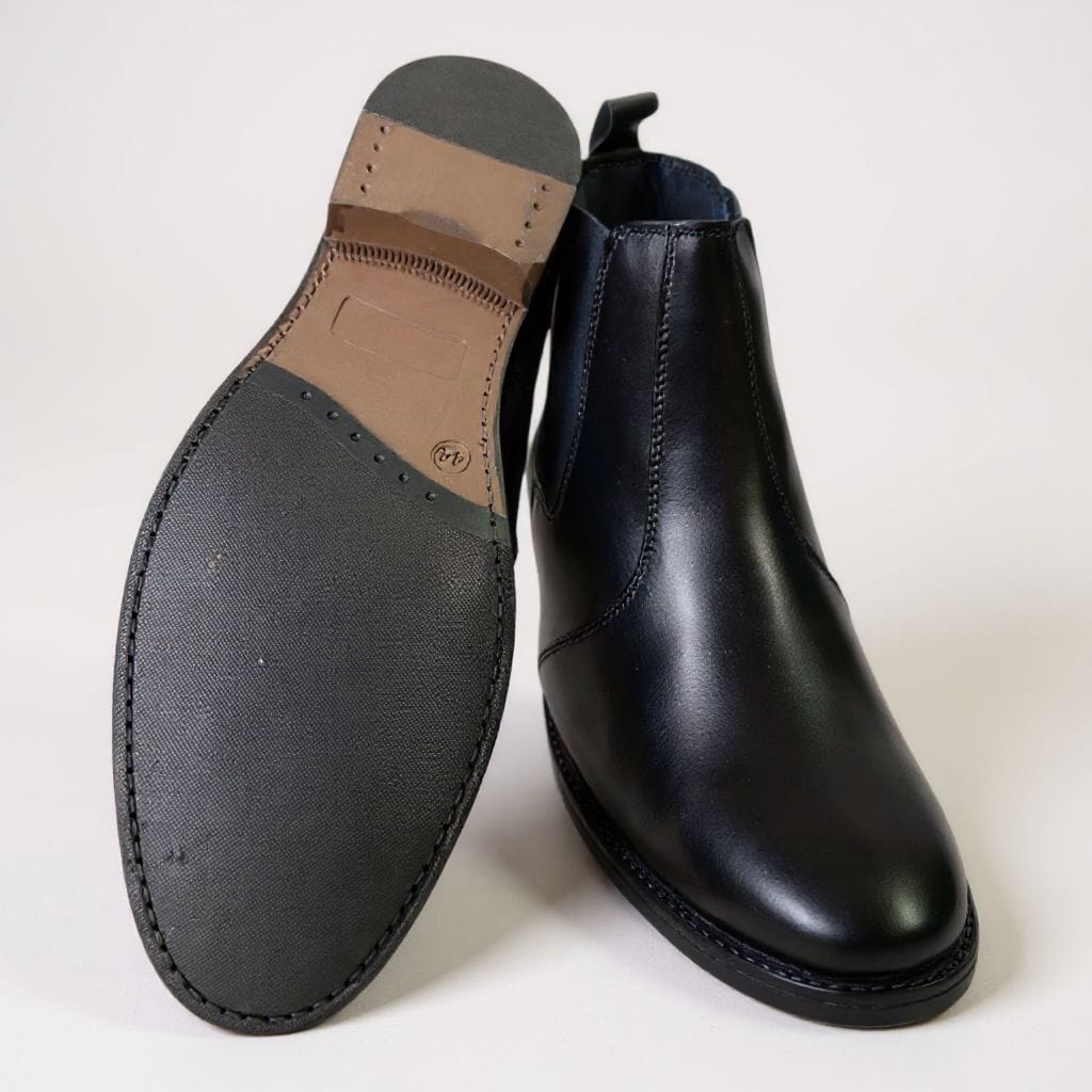 UpHeave Men’s Genuine Leather Chelsea Boots - Classic Black